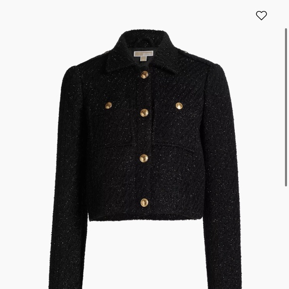 Michael Kors Crop Tweed Jacket - Picture 1 of 3